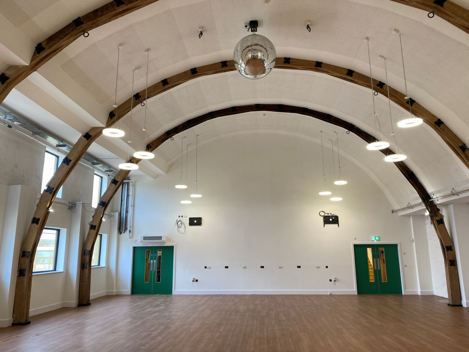 The inside of the new church