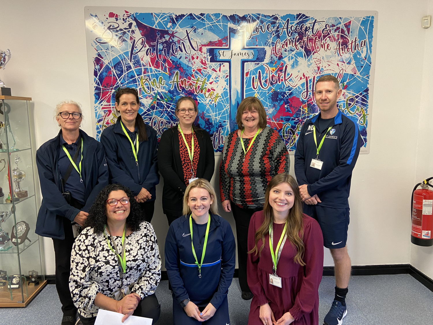 Mental health first aiders at St James' school, Farnworth