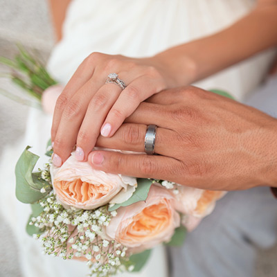 A wedding couple