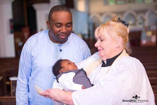 A family baptism